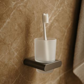 Стакан для ванной комнаты Knotlor SC101GM, оружейная сталь